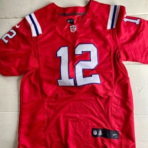 Tom Brady New England Patriots Red Nike Game Jersey